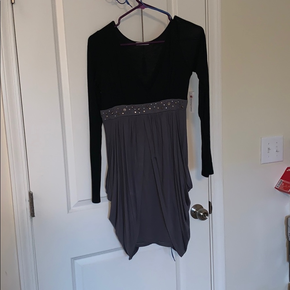 Black and gray shirt
